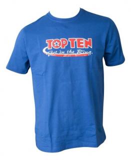 Tricou , zGet in the Ring, œ, Top Ten, Albastru, L