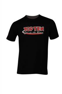 Tricou , zGet in the Ring, œ, Top Ten, Negru, XL