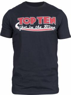 Tricou , zGet in the Ring, œ, Top Ten, Negru, XS