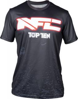 Tricou , zNFC Fight Night,  , Top Ten, MMA, Rosu cu Negru, marime L