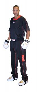 Uniforma Kickboxing   FLEXZ  , Top Ten, Rosu-Negru, 130cm