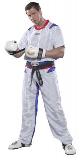 Uniforma Kickboxing   TTM  , Top Ten, Alb-Albastru, 180 cm