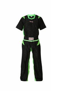 Uniforma Kickboxing   TTM  , Top Ten, Negru-Verde, 130 cm