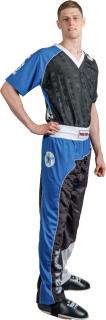 Uniforma kickboxing , zBow,  -alb-albastru-albastru, dimensiuni s