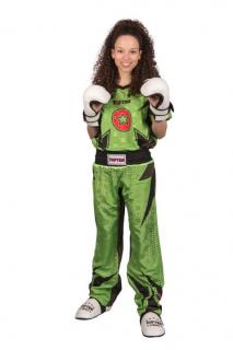 Uniforma Kickboxing , zFuture,  , aprobat WAKO, Top Ten, verde, 130CM