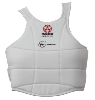 Vesta de protectie (aprobata de WKF), Hayashi, Alb, XL