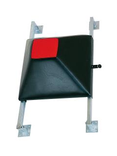 Wall kicking shield - black, height adjustable, 60 cm x 60 cm x 20 cm