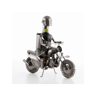 Suport sticle de vin Motociclist