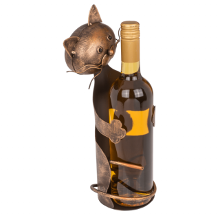 Suport sticle de vin   Pisica Curioasa