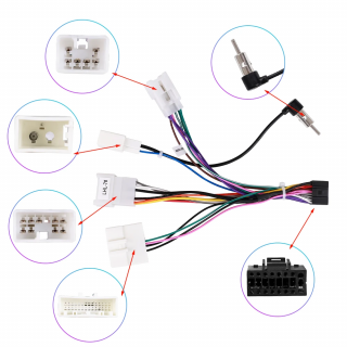 Cablaj Alimentare   Conector Adaptor Toyota pentru navigatii Android - AD-BGRKIT081-C