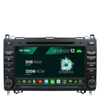 [Lichidare stoc] Navigatie Mercedes Benz Sprinter, Viano, Vito, A B Class, Crafter,  Android 13, A-Octacore   2GB RAM + 32GB ROM, 7 Inch - AD-BGAMB72AC