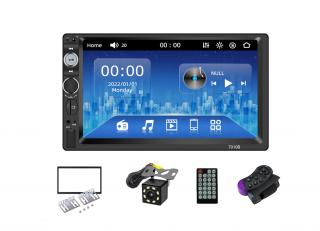 MP5 Player multimedia 2DIN Universal, WinCE, Bluetooth, USB, CardSD, Camera Marsarier, Auxiliar, Mirrorlink, Touchscreen, - AD-BGP7010b