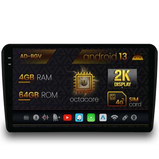 Navigatie Audi A3  S3  RS3, Android 13, V-Octacore   4GB RAM + 64GB ROM, 9.5 Inch - AD-BGV9004+AD-BGRKIT424