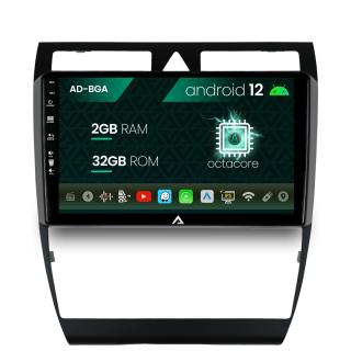 Navigatie Audi A6 (1999-2004), Android 13, A-Octacore   2GB RAM + 32GB ROM, 9 Inch - AD-BGA9002+AD-BGRKIT429