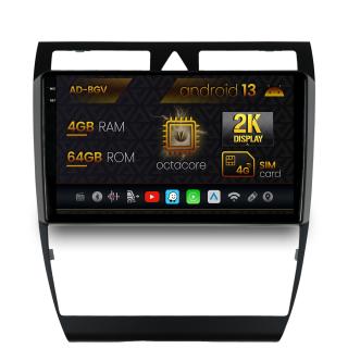 Navigatie Audi A6 (1999-2004), Android 13, V-Octacore   4GB RAM + 64GB ROM, 9.5 Inch - AD-BGV9004+AD-BGRKIT429