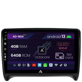 Navigatie Audi TT, Android 13, A-Octacore   4GB RAM + 64GB ROM, 9 Inch - AD-BGA9004+AD-BGRKIT426