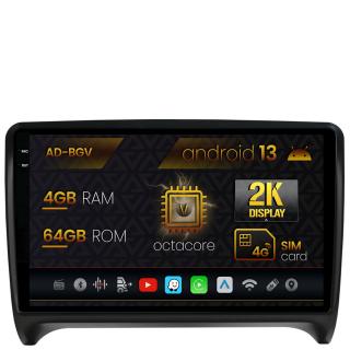 Navigatie Audi TT, Android 13, V-Octacore   4GB RAM + 64GB ROM, 9.5 Inch - AD-BGV9004+AD-BGRKIT426