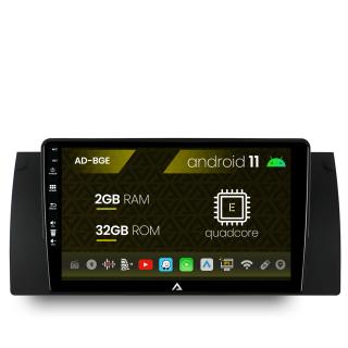 Navigatie BMW E39 E53 E38, Android 11, E-Quadcore   2GB RAM + 32GB ROM, 9 Inch - AD-BGE9002+AD-BGRKIT396