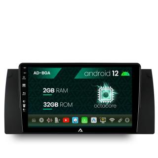 Navigatie BMW E39 E53 E38, Android 13, A-Octacore   2GB RAM + 32GB ROM, 9 Inch - AD-BGA9002+AD-BGRKIT396