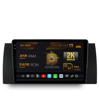 Navigatie BMW E39 E53 E38, Android 13, V-Octacore   4GB RAM + 64GB ROM, 9.5 Inch - AD-BGV9004+AD-BGRKIT396