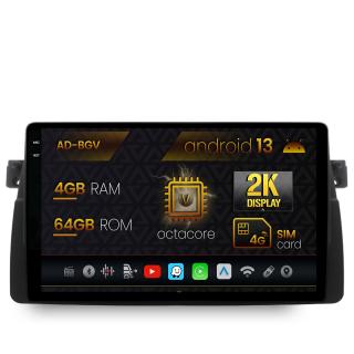 Navigatie BMW E46, Android 13, V-Octacore   4GB RAM + 64GB ROM, 9.5 Inch - AD-BGV9004+AD-BGRKIT397