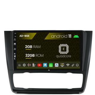 Navigatie BMW Seria 1 E87 (2007-2011), Clima Automata, Android 11, E-Quadcore   2GB RAM + 32GB ROM, 9 Inch - AD-BGE9002+AD-BGRKIT399