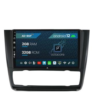 Navigatie BMW Seria 1 E87 (2007-2011), Clima Automata, Android 12, P-Octacore   2GB RAM + 32GB ROM, 9 Inch - AD-BGP9002+AD-BGRKIT399