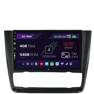 Navigatie BMW Seria 1 E87 (2007-2011), Clima Automata, Android 13, A-Octacore   4GB RAM + 64GB ROM, 9 Inch - AD-BGA9004+AD-BGRKIT399