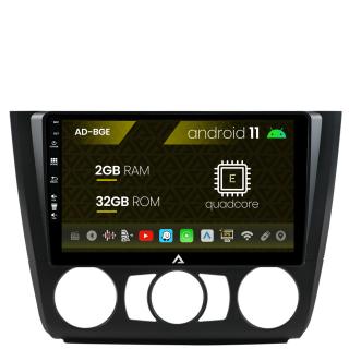 Navigatie BMW Seria 1 E87 (2007-2011), Clima Manuala, Android 11, E-Quadcore   2GB RAM + 32GB ROM, 9 Inch - AD-BGE9002+AD-BGRKIT398