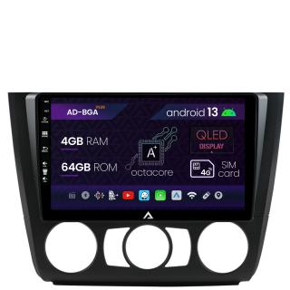 Navigatie BMW Seria 1 E87 (2007-2011), Clima Manuala, Android 13, A-Octacore   4GB RAM + 64GB ROM, 9 Inch - AD-BGA9004+AD-BGRKIT398