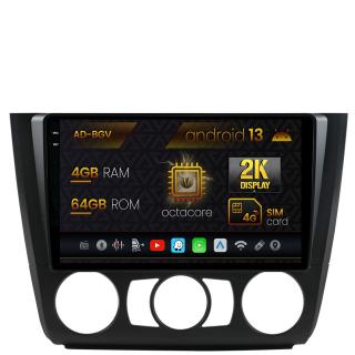 Navigatie BMW Seria 1 E87 (2007-2011), Clima Manuala, Android 13, V-Octacore   4GB RAM + 64GB ROM, 9.5 Inch - AD-BGV9004+AD-BGRKIT398