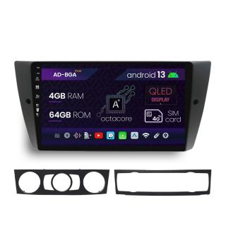 Navigatie BMW Seria 3 E90, E91, E92, Android 13, A-Octacore   4GB RAM + 64GB ROM, 9 Inch - AD-BGA9004+AD-BGRKIT391