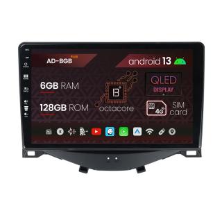 Navigatie Citroen C1   Peugeot 108   Toyota AYGO (2014-2022), Android 13,  B-Octacore   6GB RAM + 128GB ROM, 9 Inch - AD-BGB9006+AD-BGRKIT101