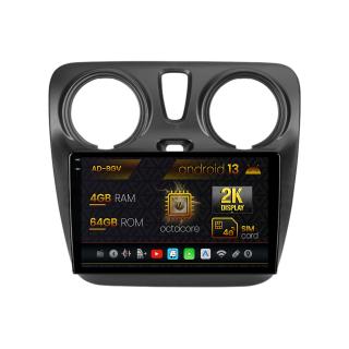 Navigatie Dacia Dokker   Lodgy, Android 13, V-Octacore   4GB RAM + 64GB ROM, 9.5 Inch - AD-BGV9004+AD-BGRKIT376V2