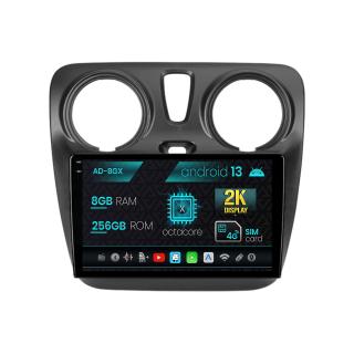 Navigatie Dacia Dokker   Lodgy, Android 13, X-Octacore   8GB RAM + 256GB ROM, 9.5 Inch - AD-BGX9008+AD-BGRKIT376V2