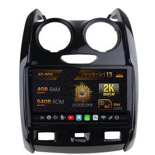 Navigatie Dacia Duster (2012-2019), Android 13, V-Octacore   4GB RAM + 64GB ROM, 9.5 Inch - AD-BGV9004+AD-BGRKIT366V2