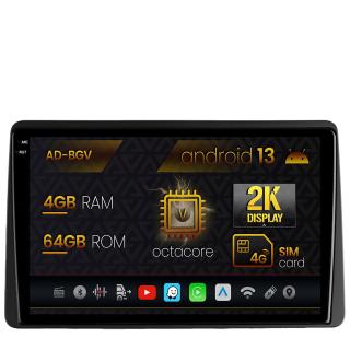 Navigatie Dacia Duster (2018-2021), Android 13, V-Octacore   4GB RAM + 64GB ROM, 10.36 Inch - AD-BGV10004+AD-BGRKIT374