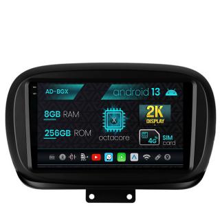 Navigatie Fiat 500X (2014-2020), Android 13, X-Octacore   8GB RAM + 256GB ROM, 9.5 Inch - AD-BGX9008+AD-BGRKIT362