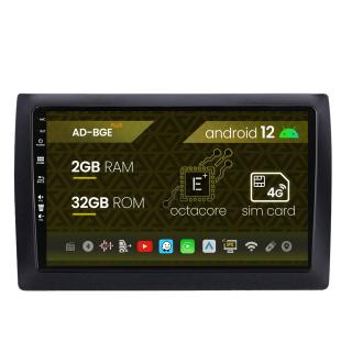 Navigatie Fiat Stilo Android 12, E-Octacore   2GB RAM + 32GB ROM, 9 Inch - AD-BGE9002+AD-BGRKIT356V2