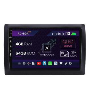 Navigatie Fiat Stilo, Android 13, A-Octacore   4GB RAM + 64GB ROM, 9 Inch - AD-BGASTILOAC