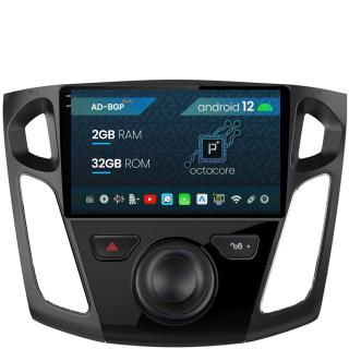 Navigatie Ford Focus 3 (2011-2019), Android 12, P-Octacore   2GB RAM + 32GB ROM, 9 Inch - AD-BGP9002+AD-BGRKIT115