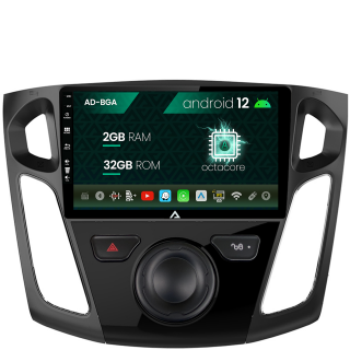 Navigatie Ford Focus 3 (2011-2019), Android 13, A-Octacore   2GB RAM + 32GB ROM, 9 Inch - AD-BGA9002+AD-BGRKIT115