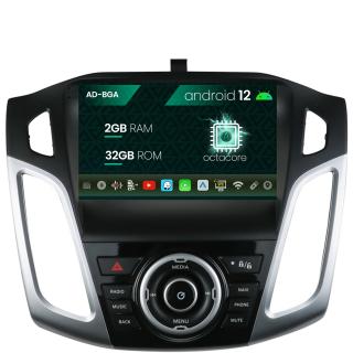 Navigatie Ford Focus 3 (2011-2019), Android 13, A-Octacore   2GB RAM + 32GB ROM, 9 Inch - AD-BGA9002+AD-BGRKIT144