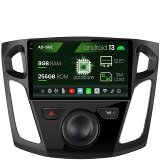 Navigatie Ford Focus 3 (2011-2019), Android 13, Z-Octacore   8GB RAM + 256GB ROM, 9 Inch - AD-BGZ9008+AD-BGRKIT115