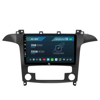 Navigatie Ford S-MAX (2006-2015), Android 12, P-Octacore   2GB RAM + 32GB ROM, 9 Inch - AD-BGP9002+AD-BGRKIT125