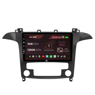 Navigatie Ford S-Max   Galaxy (2006-2015), Android 13, B-Octacore   6GB RAM + 128GB ROM, 9 Inch - AD-BGB9006+AD-BGRKIT125