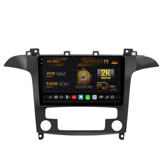 Navigatie Ford S-Max   Galaxy (2006-2015), Android 13, V-Octacore   4GB RAM + 64GB ROM, 9.5 Inch - AD-BGV9004+AD-BGRKIT125