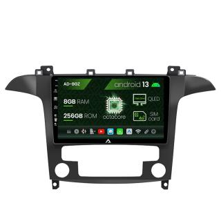 Navigatie Ford S-Max   Galaxy (2006-2015), Android 13, Z-Octacore   8GB RAM + 256GB ROM, 9 Inch - AD-BGZ9008+AD-BGRKIT125