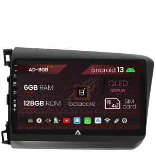 Navigatie Honda Civic (2012-2015), Android 13, B-Octacore   6GB RAM + 128GB ROM, 9 Inch - AD-BGB9006+AD-BGRKIT007