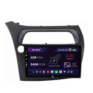 Navigatie Honda Civic Hatchback (2006-2011), Android 13, A-Octacore   4GB RAM + 64GB ROM, 9 Inch - AD-BGA9004+AD-BGRKIT020